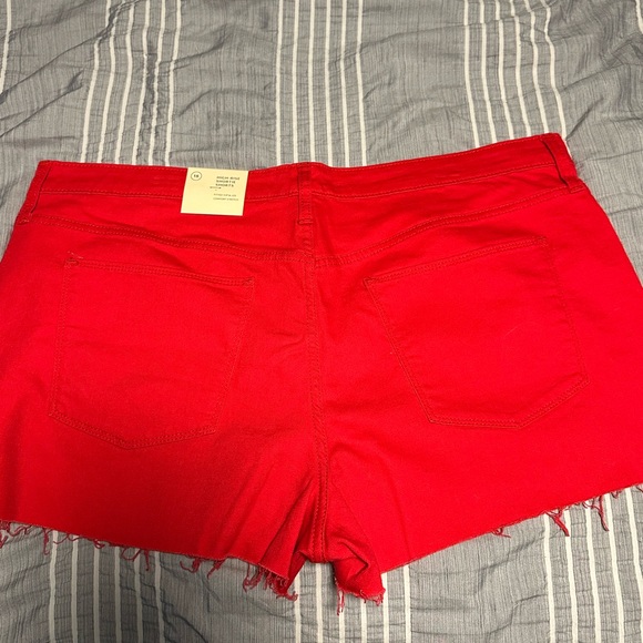 NWT Red Denim Shorts - Picture 2 of 5